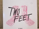 Rare Excellent Copy Two Feet Pink Vinyl Record LP Album (R230)