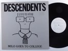 DESCENDENTS Milo Goes To College NEW ALLIANCE LP VG+ with lyric sheet insert r