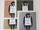 BANKSY Laugh Now / Keep it Real vinyl record Limited Edition Numbered SET OF 4