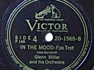Glenn Miller In the Mood / Tuxedo Junction Strong VG Big Band Swing Jazz 78 RPM