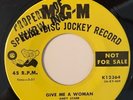 Andy Starr Rockabilly 1957 Give Me a Woman / Round and Round  MGM Promo 45 VG++