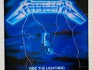 METALLICA . ride the lightning LP UK Slayer Megadeth Anthrax Sepultura Death