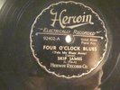 78 : HERWIN 92402-SKIP JAMES-FOUR O'CLOCK BLUES/ HOW LONG BLUES E+