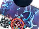 NEAR MINT ORIGINAL 1976 FOLD OUT COVER KISS ROCK AND ROLL OVER VINYL LP +STICKER