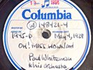 PAUL WHITEMAN Miss Hannah 1929  COLUMBIA 78 TEST PRESSING BIX & BING CROSBY