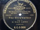 MUSIC HALL LEGEND DAN LENO - ’THE SHOPWALKER’ 1903 G&T 78 RARITY