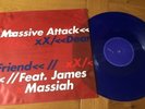 Rare MASSIVE ATTACK Dear Friend BLUE Vinyl 12