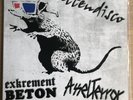 Banksy Exkrement Beton, Asselterror - Rattendisco (LP)  3D Rat Purple Ed Of 105