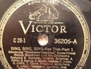 Victor Records 78 RPM Benny Goodman And His Orchestra Sing Sing Sing Foxtrot...