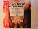 Raven - Stay Hard Japanese orig' Atlantic LP obi 1985 Heavy Metal