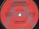 SAMMY HAGAR 45: KEEP ON ROCKIN'/URBAN GUERILLA AUSSIE CAPITOL 11153 NM & NM 1976
