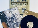 R.E.M. Document PROMO COPY VINYL LP RECORD + Retail Store Promo Flat VG+