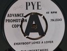 ADVANCE PROMO - THE UNDERTAKERS - EVERYBODY LOVES A LOVER 1963 PYE rare 7