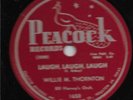 Willie Mae Thornton 78rpm - Peacock 1650 - The Fish / Laugh, Laugh, Laugh (E+)