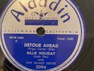 Aladdin 309 BILLIE HOLIDAY Detour Ahead   78rpm  Jazz   E