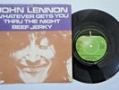 JOHN LENNON, WHATEVER GETS YOU THROUGH THE NIGHT / BEEF JERKY,DENMARK PRESS 7