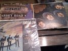 3 Beatles Albums  Abbey Road,rubber Soul,something New T-2108 Used 2 cover split