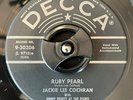 Rockabilly JACKIE LEE COCHRAN Ruby Pearl DECCA Orig. Machine stamped 45 MINT-