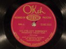 78 RPM -- Sam Manning Blue Hot Syncopators, Okeh 8302, E/E- West Indian - Jazz