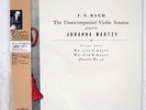 JOHANNA MARTZY J.S.BACH UNACCOMPANIED VIOLIN SONATAS ANGEL LEXC1007 JAPAN OBI LP
