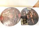 Kiss Picture Discs 2 Vinyl Records '77-'78 Crazy Nights & Smashes Thrashes Hits