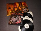 SLAYER 2 LP SHOW NO MERCY RARE 1988 REISSUE GATEFOLD WITH POSTER AND STICKER NM