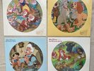 Four Disney Picture Disc Vinyl Records Early 1980s Pinocchio Snow White Etc