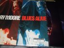 GARY MOORE : BLUES ALIVE LIMITED NUMBERED 2LP 1993 VIRGIN UK +POSTER