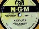 78 RPM Hank Williams Kaw-Liga / Your Cheatin' Heart Country Western Hillbilly
