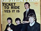 The Beatles Ticket To Ride/yes It Is 45 Record Capitol 5408 W/Picture Sleeve
