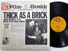 JETHRO TULL Thick as a Brick LP Reprise USA Original Newspaper Jacket   a2919