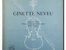GINETTE NEVEU Debussy Chausson Ravel Tzigane french VSM FJLP 5037 DELUXE FD LP