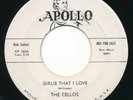 CELLOS Girlie That I Love / Be-Bop Mouse APOLLO Doo Wop 45 Hear