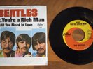 The Beatles - All You Need Is Love/Baby, You're a Rich Man 45 RPM Record, Capito