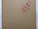 THE WHO Live At Leeds 12” Vinyl LP 1970 w/12 Original Inserts Track 2406 Polydor