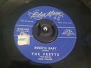 1959 rocker THE FRETTS Rock'n Baby / Full Moon Above on Blue Moon 45 rpm EX