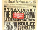 New CBS Great Performances Record # 51 Stravinsky Boulez Cleveland Orchestra
