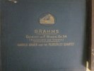 BRAHMS QUINTET IN F MINOR,OP 34 HAROLD BAUER AND THE FLONZALEY QUARTET 1926