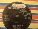 THE BEATLES  - PLEASE PLEASE ME- PARLOPHONE - 45 FACTORY  SAMPLE STICKER