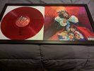 Signed and Framed KOD Red Marbled Vinyl Record by J. Cole 