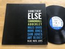 Cannonball Adderley - Somethin' Else LP Blue Note Mono NY USA RVG Ear VG+/VG++