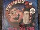 PRIMUS SUCK ON THIS BLUE VINYL ORIGINAL 1990 LP IN SHRINK CAROLINE RECORDS