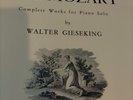 THE COMPLETE WORKS FOR PIANO SOLO W.A. MOZART WALTER GIESEKING LIMITED EDITION