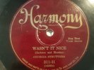 Georgia Strutters - Harmony 311 - Wasn't It Nice / Original Black Bottom 78rpm