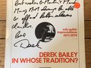 derek bailey in whose tradition? Emanem vinyl record jazz