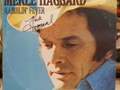 Merle Haggard Autographed Ramblin' Fever MCA LP SIGNED COVER PROOF