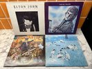 4x ELTON JOHN VINYL 12” LP BUNDLE BLUE MOVES, EMPTY SKY, FANTASTIC, ICE ON FIRE