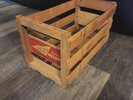 RECORD STORAGE CRATE HOLDS 100+ LPs Vintage TRI Quality Melons WOODEN FRUIT BOX