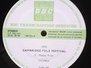 CAMBRIDGE FOLK FESTIVAL MADDY PRIOR LOUDON WAINWRIGHT III BBC TRANSCRIPTION 1979