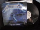 Metallica Ride the Lightning Vintage Megaforce silver label vinyl lp